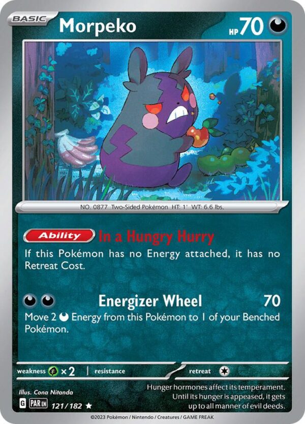 Morpeko 121/182 Reverse Holofoil SV04: Paradox Rift