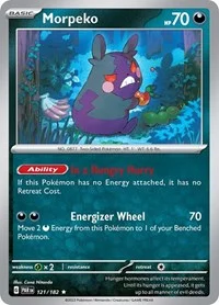 Morpeko | 121/182 | Reverse Holofoil | SV04: Paradox Rift