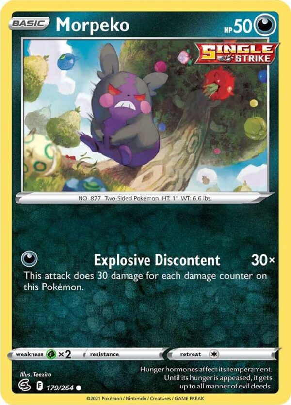 Morpeko (179) 179/264 Reverse Holofoil SWSH08: Fusion Strike