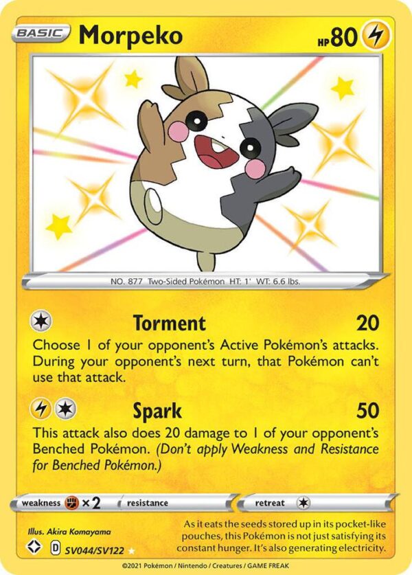 Morpeko SV044/SV122 Holofoil Shining Fates: Shiny Vault