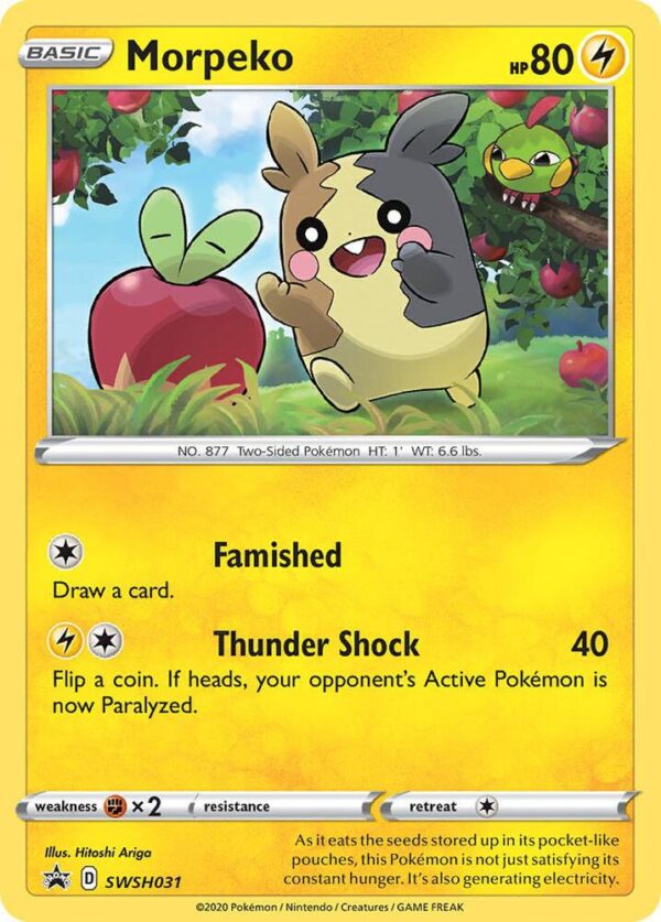 Morpeko SWSH031 Holofoil SWSH: Sword & Shield Promo Cards