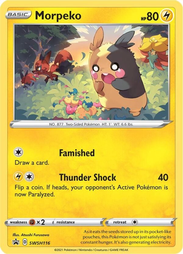 Morpeko SWSH116 Holofoil SWSH: Sword & Shield Promo Cards Morpeko SWSH116 Holofoil SWSH: Sword & Shield Promo Cards