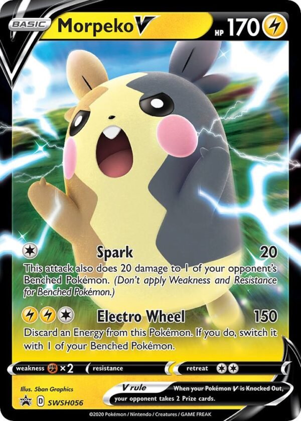 Morpeko V SWSH056 Holofoil SWSH: Sword & Shield Promo Cards Morpeko V SWSH056 Holofoil SWSH: Sword & Shield Promo Cards