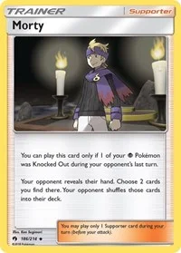 Morty | 186/214 | Reverse Holofoil | SM - Lost Thunder