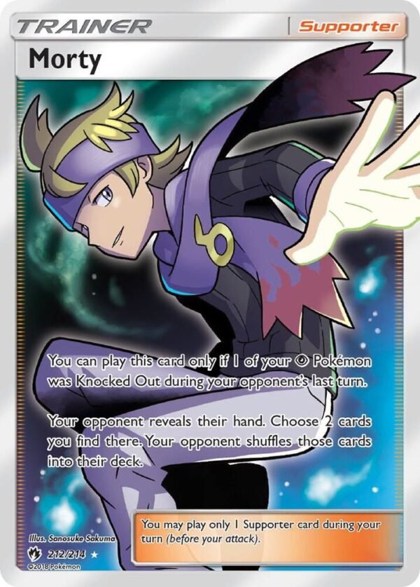 Morty (Full Art) 212/214 Holofoil SM – Lost Thunder Morty (Full Art) 212/214 Holofoil SM – Lost Thunder