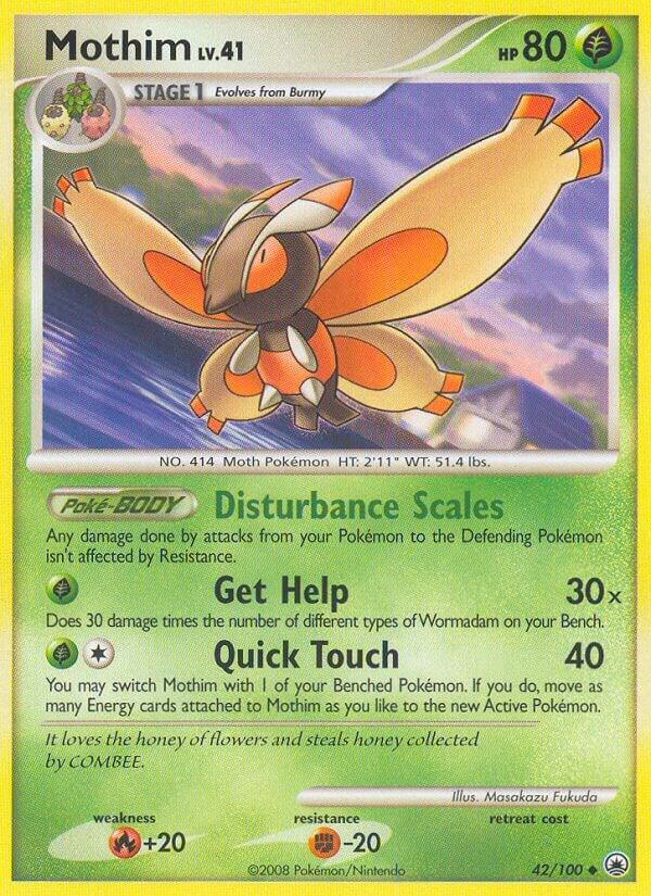 Mothim 42/100 Normal Majestic Dawn