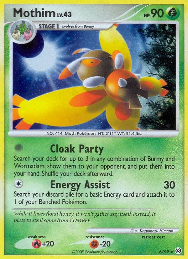 Mothim 6/99 Holofoil Arceus