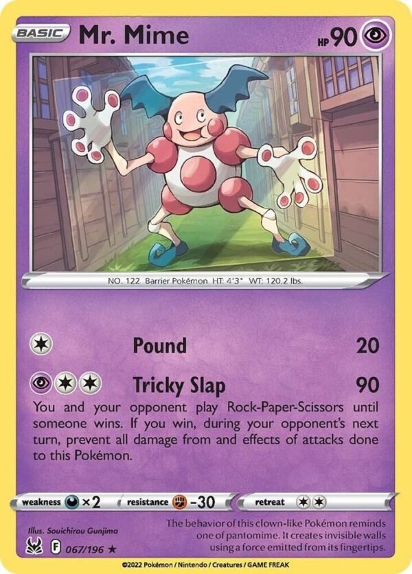Mr. Mime 067/196 Normal SWSH11: Lost Origin