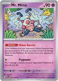 Mr. Mime | 122/165 | Holofoil | SV: Scarlet & Violet 151 Mr. Mime | 122/165 | Holofoil | SV: Scarlet & Violet 151