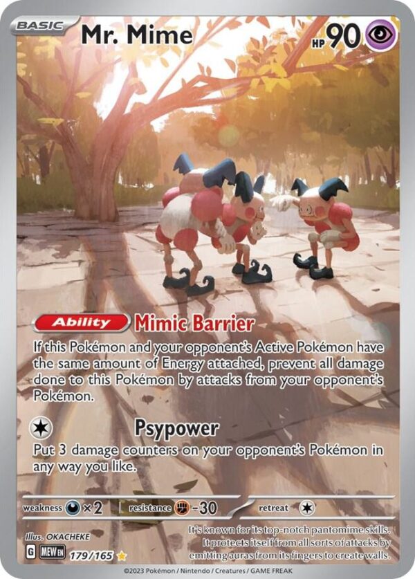 Mr. Mime 179/165 Holofoil SV: Scarlet & Violet 151