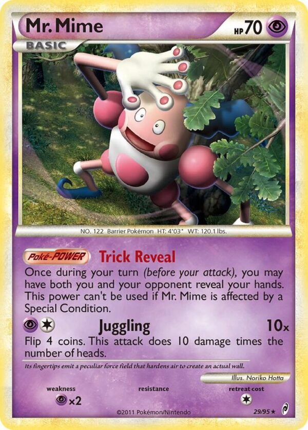 Mr. Mime 29/95 Reverse Holofoil Call of Legends