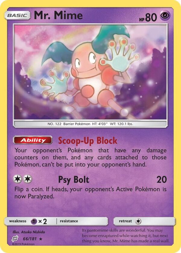 Mr. Mime 66/181 Normal SM – Team Up