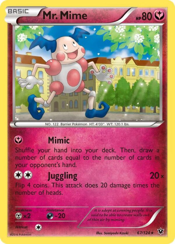 Mr. Mime 67/124 Normal XY – Fates Collide