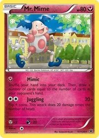 Mr. Mime | 67/124 | Reverse Holofoil | XY - Fates Collide Mr. Mime | 67/124 | Reverse Holofoil | XY - Fates Collide