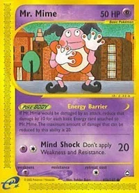 Mr. Mime (95b) | 095b/147 | Reverse Holofoil | Aquapolis