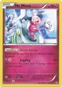 Mr. Mime | 97/162 | Reverse Holofoil | XY - BREAKthrough