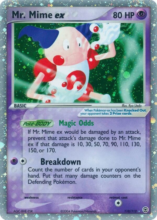 Mr. Mime ex 110/112 Holofoil FireRed & LeafGreen Mr. Mime ex 110/112 Holofoil FireRed & LeafGreen