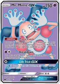 Mr. Mime GX (Full Art) | 156/168 | Holofoil | SM - Celestial Storm