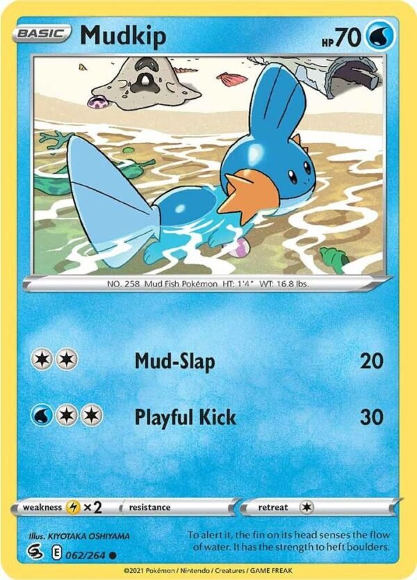 Mudkip 062/264 Reverse Holofoil SWSH08: Fusion Strike