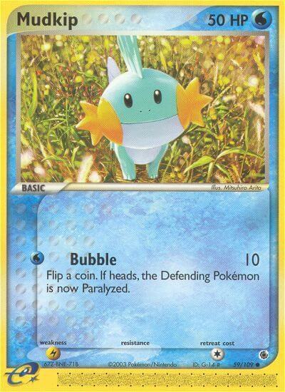 Mudkip 59/109 Normal Ruby and Sapphire Mudkip 59/109 Normal Ruby and Sapphire