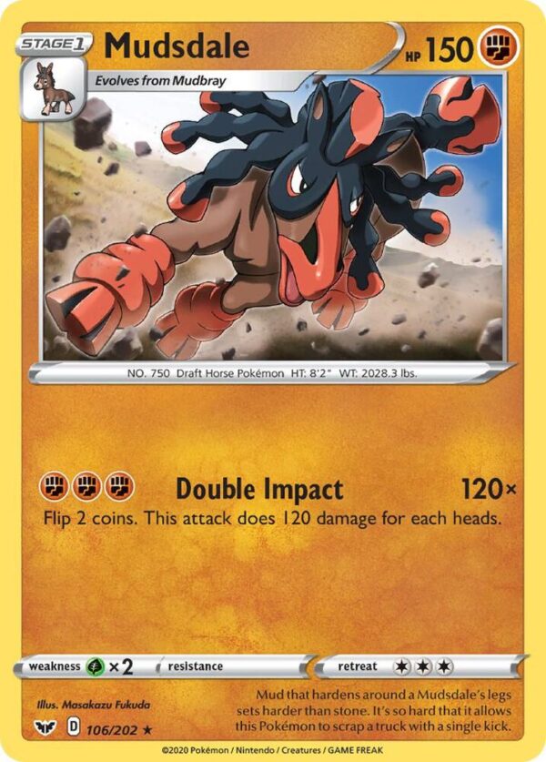 Mudsdale 106/202 Normal SWSH01: Sword & Shield Base Set
