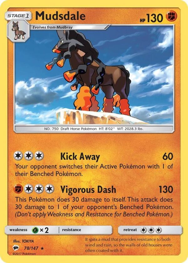 Mudsdale 78/147 Normal SM – Burning Shadows Mudsdale 78/147 Normal SM – Burning Shadows