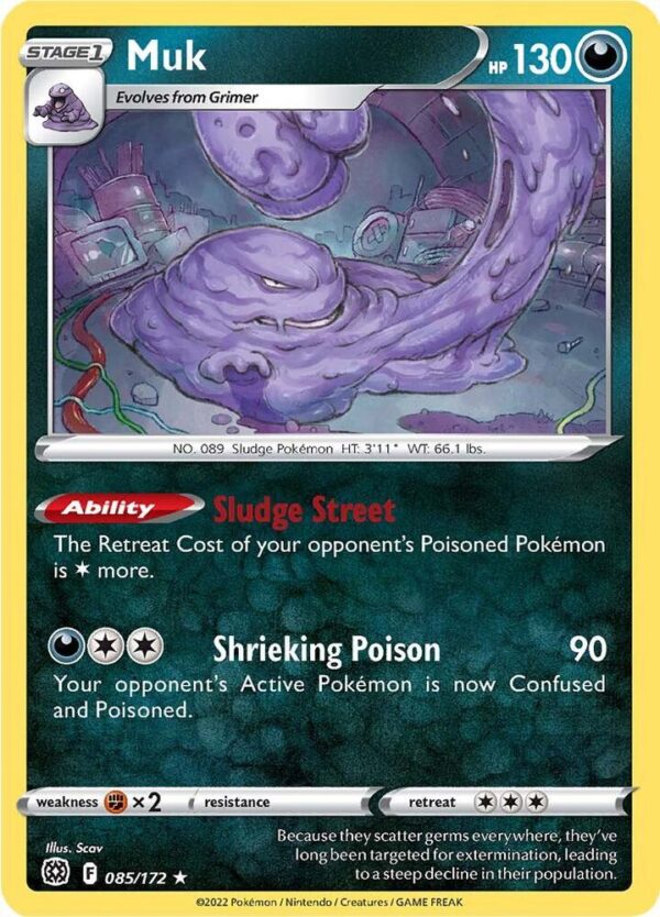 Muk 085/172 Normal SWSH09: Brilliant Stars