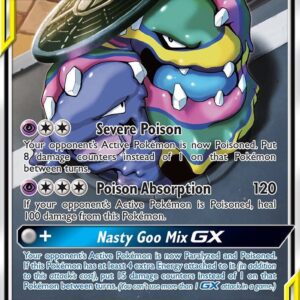 Muk & Alolan Muk GX (197) (Full Art) 197/214 Holofoil SM – Unbroken Bonds
