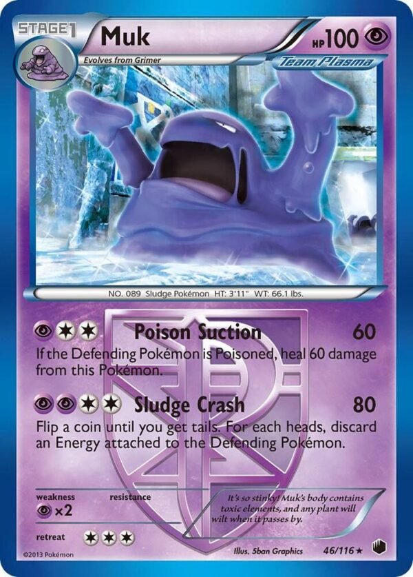 Muk (Team Plasma) 46/116 Normal Plasma Freeze