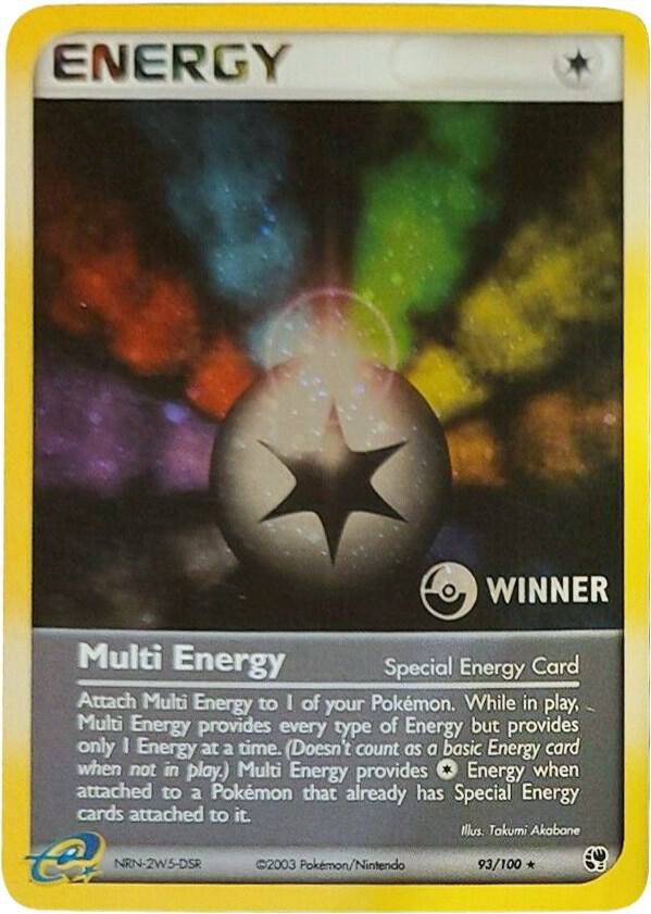 Multi Energy (Special) 93/100 [Winner] 093/100 Holofoil League & Championship Cards