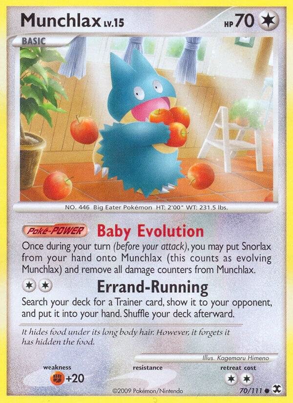 Munchlax (70) 70/111 Reverse Holofoil Rising Rivals Munchlax (70) 70/111 Reverse Holofoil Rising Rivals