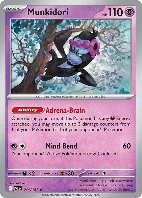 Munkidori 044/131 Reverse Holofoil SV: Prismatic Evolutions