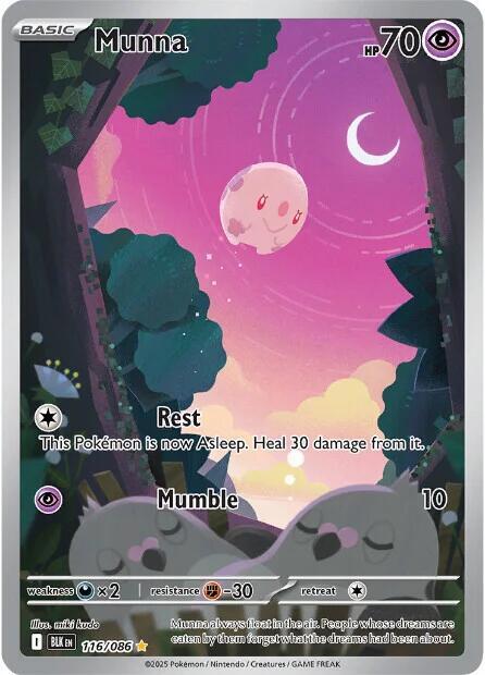 Munna 116/086 Holofoil SV: Black Bolt