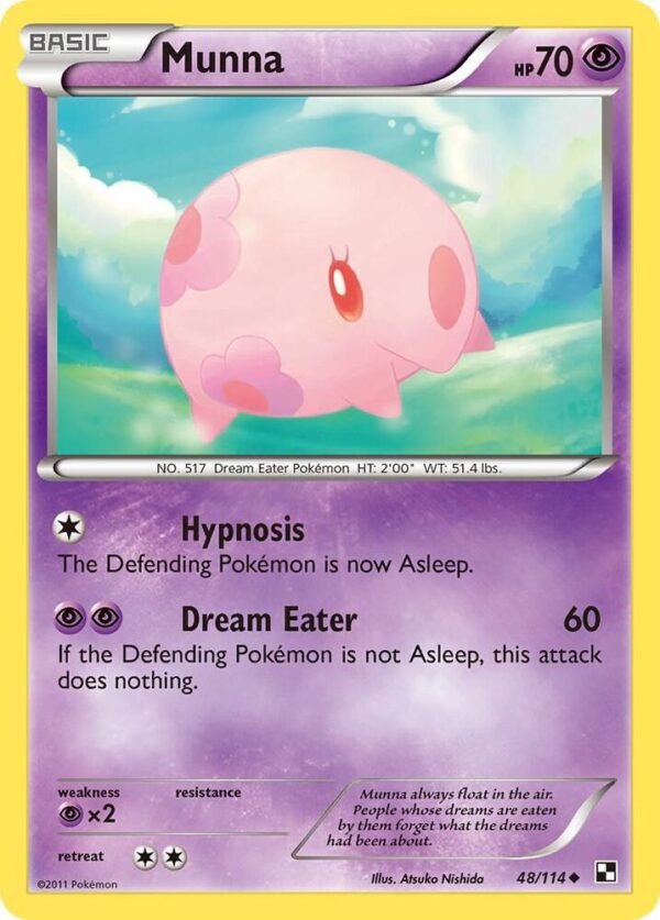 Munna 48/114 Reverse Holofoil Black and White