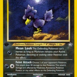 Murkrow 024/111 1st Edition Neo Genesis Murkrow 024/111 1st Edition Neo Genesis