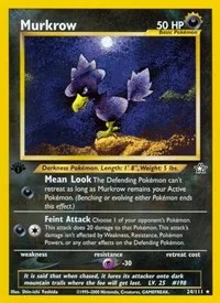 Murkrow | 024/111 | 1st Edition | Neo Genesis