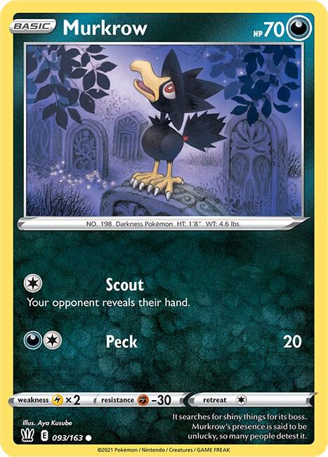 Murkrow 093/163 Normal SWSH05: Battle Styles