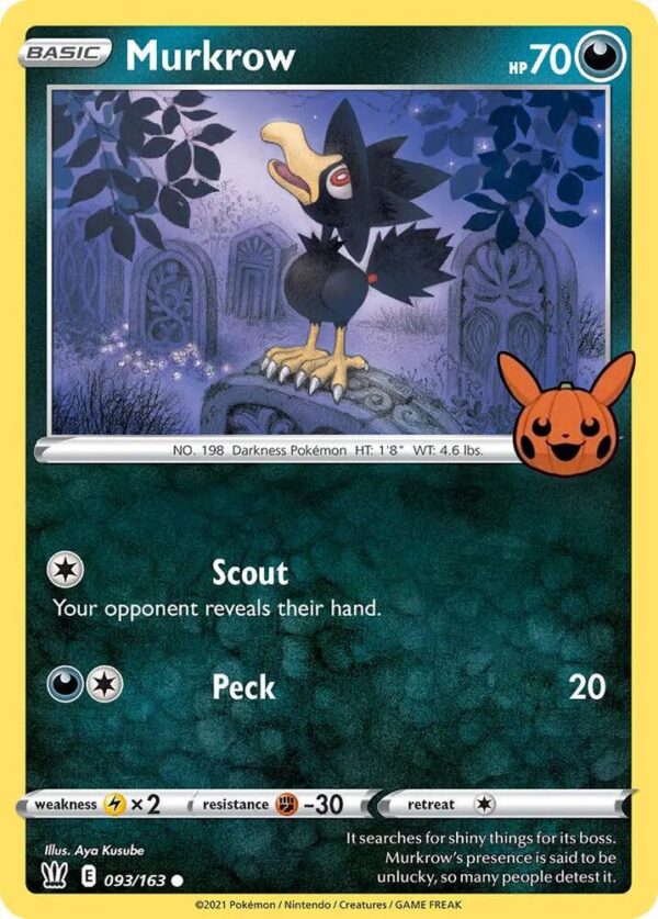 Murkrow 093/163 Normal Trick or Trade BOOster Bundle