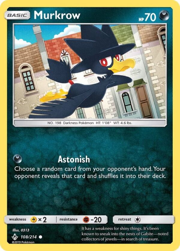 Murkrow 108/214 Normal SM – Unbroken Bonds