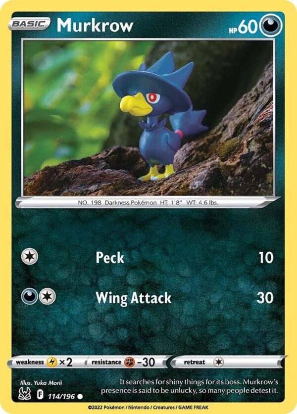 Murkrow 114/196 Normal SWSH11: Lost Origin