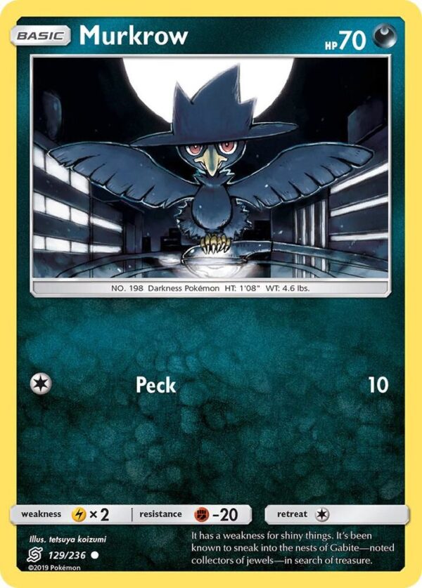 Murkrow (129) 129/236 Normal SM – Unified Minds Murkrow (129) 129/236 Normal SM – Unified Minds