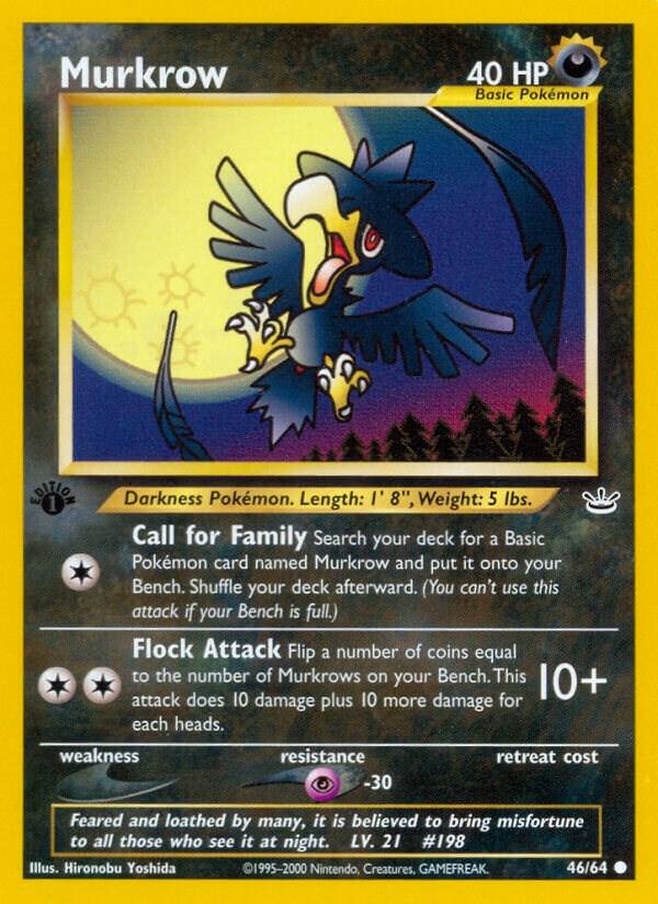 Murkrow 46/64 1st Edition Neo Revelation