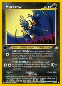 Murkrow | 46/64 | Unlimited | Neo Revelation Murkrow | 46/64 | Unlimited | Neo Revelation