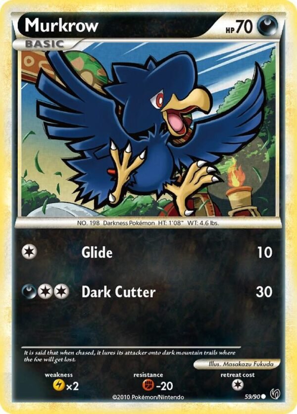 Murkrow (59) 59/90 Reverse Holofoil Undaunted Murkrow (59) 59/90 Reverse Holofoil Undaunted
