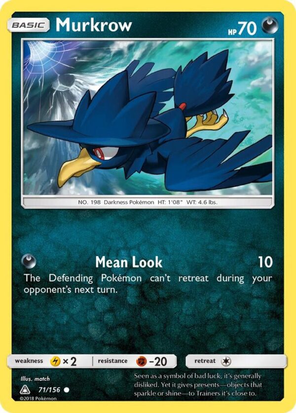 Murkrow 71/156 Normal SM – Ultra Prism Murkrow 71/156 Normal SM – Ultra Prism