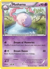 Musharna | 40/119 | Reverse Holofoil | XY - Phantom Forces