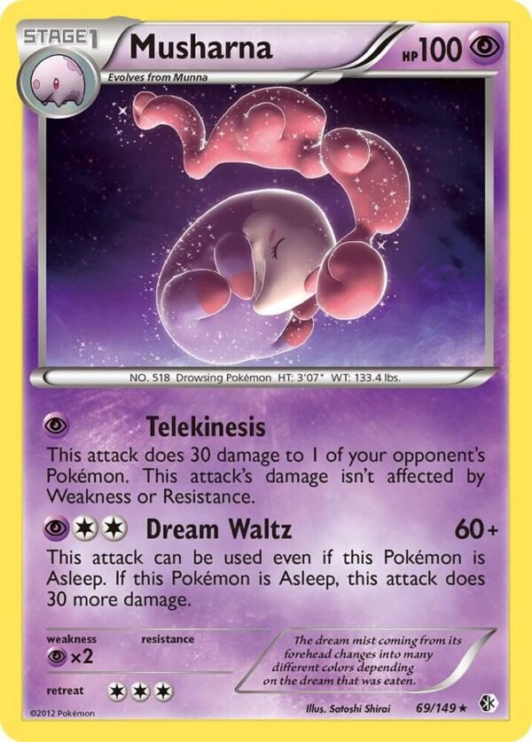 Musharna 69/149 Reverse Holofoil Boundaries Crossed Musharna 69/149 Reverse Holofoil Boundaries Crossed