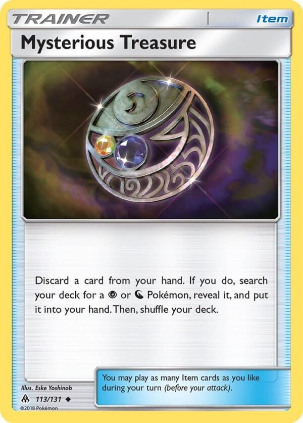 Mysterious Treasure 113/131 Reverse Holofoil SM – Forbidden Light Mysterious Treasure 113/131 Reverse Holofoil SM – Forbidden Light