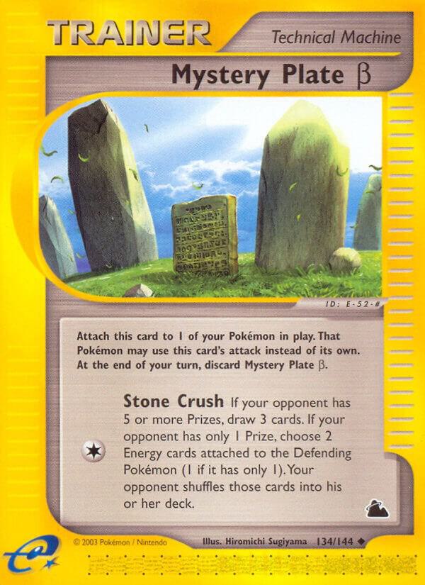 Mystery Plate Beta 134/144 Reverse Holofoil Skyridge Mystery Plate Beta 134/144 Reverse Holofoil Skyridge