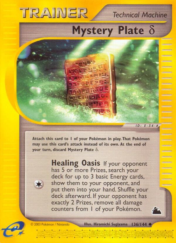 Mystery Plate Delta 136/144 Reverse Holofoil Skyridge